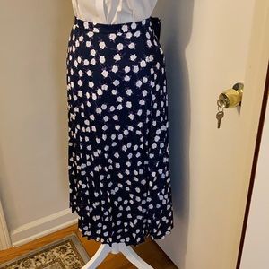 J Crew pleated midi skirt NWT